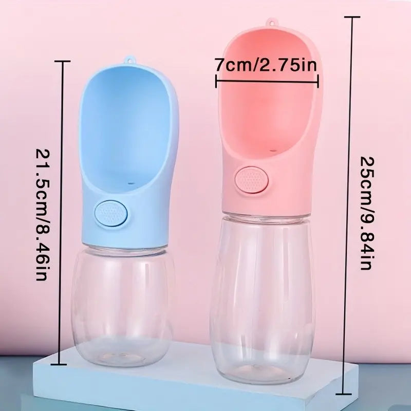 Portable Dog Water Bottle, Pet Travel Cup, Easy Feeding and Drinking, 350ML/500ML Capacity, Plastic Portable Water Bottle