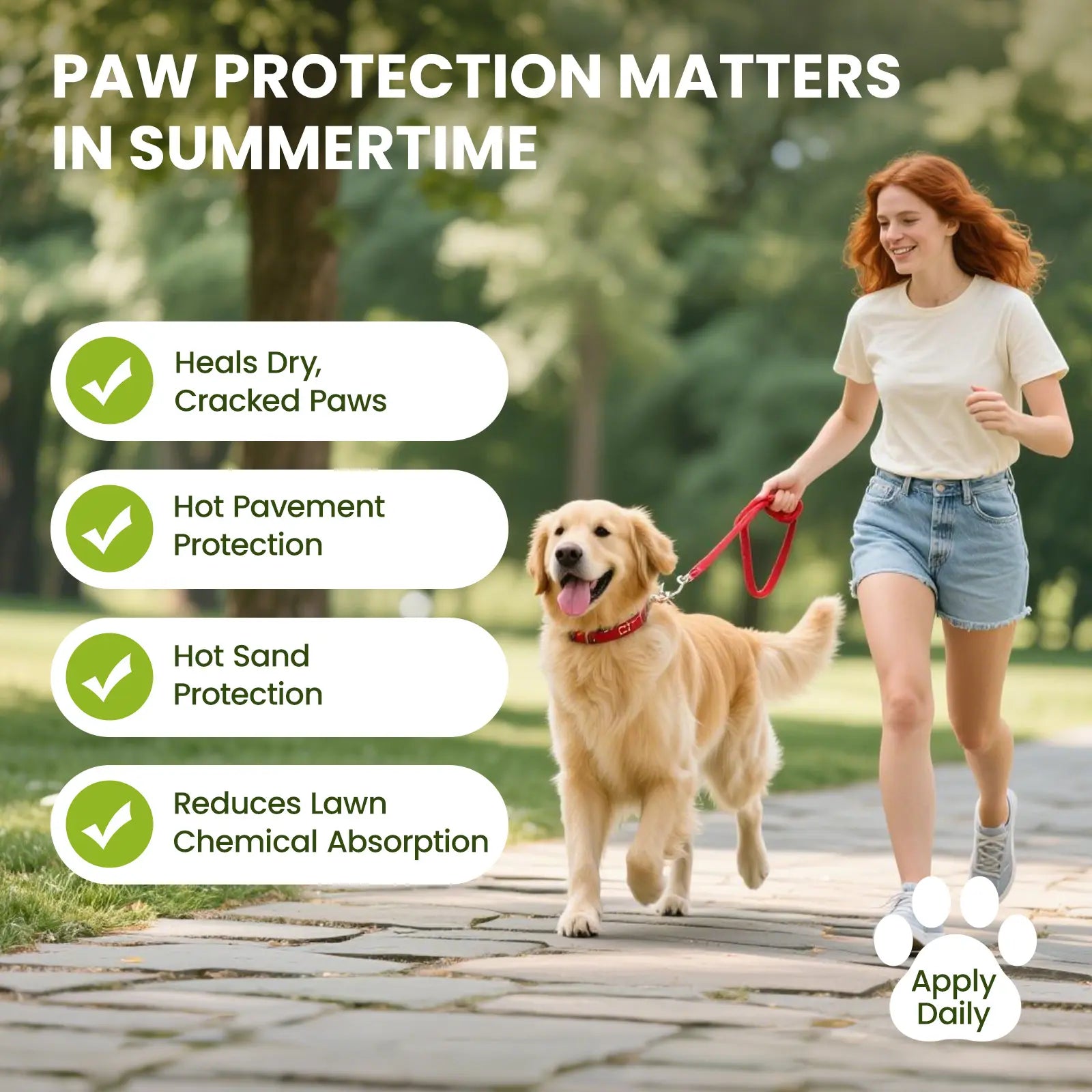 Pawsono Dog Paw Balm for Dogs & Cats, Natural Ingredients Lick-Safe Dog Paw Pad Balm, Moisturizer & Soother for Dry Crackedpaws & Noses|Dog Paw Protection from Snow, Hot Pavements, 1 Pack | 2Oz